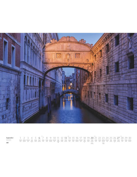 Calendario de Pared DUMONT 2026 Venecia 60 x 50 cm