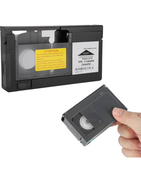 Adaptador VHS-C a VHS LICAVEY con grabación y reproducción