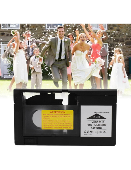 Adaptador VHS-C a VHS LICAVEY con grabación y reproducción