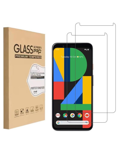 Protector de Pantalla Vidrio Templado HYGAMOCC para Google Pixel 4XL