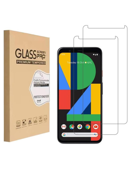 Protector de Pantalla Vidrio Templado HYGAMOCC para Google Pixel 4XL