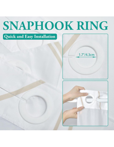 Cortina de Ducha Beige Caqui LXBNI con Forro a Presión 137x203 cm