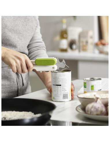 Abridor Multifuncional Joseph Joseph 20172, Acero Inoxidable, Blanco