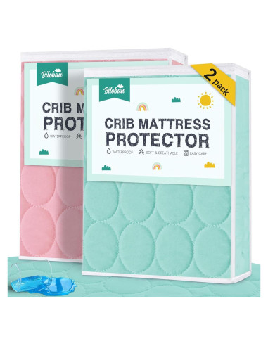 Sábanas Protectoras de Colchón de Cuna Biloban 132x71 cm 2 Pzas