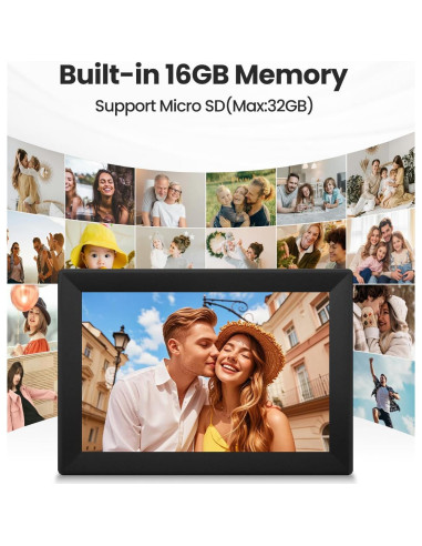 Marco de Fotos Digital WiFi 10.1" Uhale - Pantalla HD 16GB