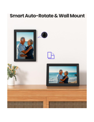 Marco de Fotos Digital WiFi 10.1" Uhale - Pantalla HD 16GB