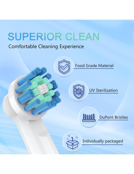 Cabezas de Cepillo de Dientes Irfatu para Oral-B - 8 Piezas