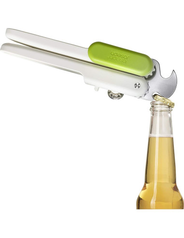 Abridor Multifuncional Joseph Joseph 20172, Acero Inoxidable, Blanco