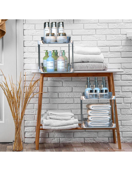 Organizador de 2 Niveles TOPITOP para Fregadero - Transparente