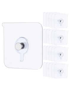 Ganchos Adhesivos Uniclife 20 Pcs 9.07 kg Alta Resistencia