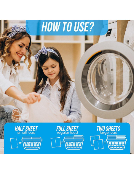 Hojas de Detergente para Ropa Dissol - 50 Hojas Hipoalergénicas