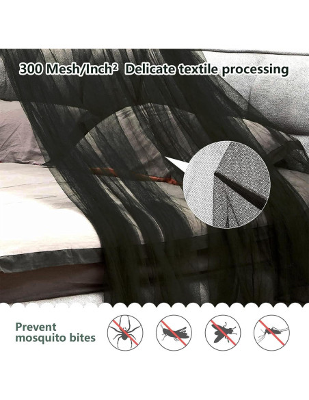 Dosel de Cama para Mosquitos Comtelek 0.6x2.5x12.5m Blanca