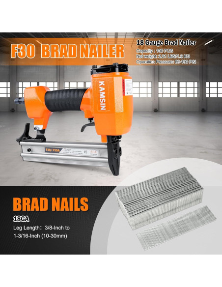 Clavadora Neumática KAMSIN F30 18 Gauge 10-30mm
