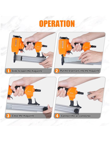 Clavadora Neumática KAMSIN F30 18 Gauge 10-30mm