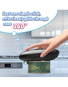 Abre Latas Eléctrico Xinstemaid Automático 7W Bordes Suaves 2