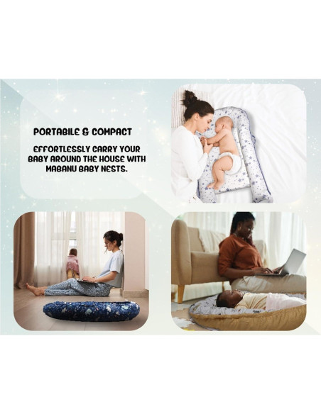 Cojín para Bebés Mabanu - Nido Portátil Suave y Seguro