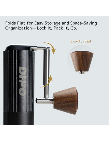 Molino de Café Manual DHPO Sky-Two Acero Inoxidable 0.55kg