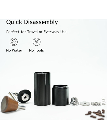 Molino de Café Manual DHPO Sky-Two Acero Inoxidable 0.55kg