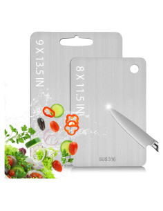 Tabla de Cortar Acero Inoxidable 316 Fittakan 2PC-S+L Higiénica