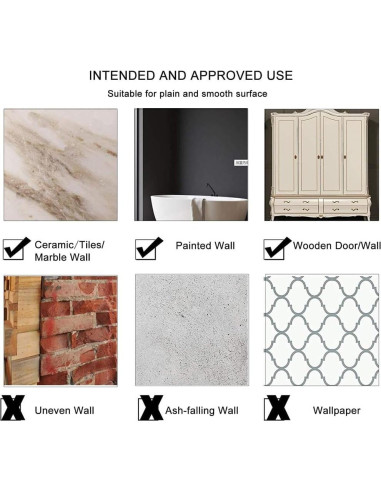 Espejos Adhesivos Hexagonales MCLEULLA 12 Pcs 10 cm Oro