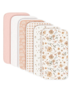 Paquete de 6 Paños de Muselina Konssy 100% Algodón Naranja