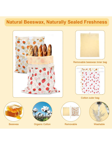 Kit de Inicio 7 en 1 de Bolsas de Pan de Cera HMAZAE