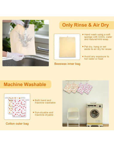 Kit de Inicio 7 en 1 de Bolsas de Pan de Cera HMAZAE