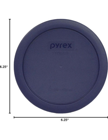 Juego de Tapas de Plástico Pyrex - 3 Piezas Azul
