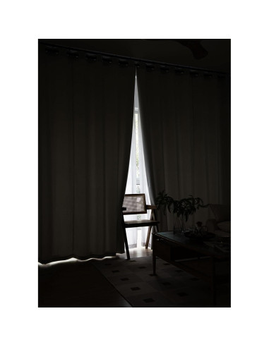Cortinas Blackout MOONVAN Beige 107x114 cm 2 Paneles Ojal