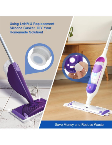 Junta de Silicona LANMU para Botellas Swiffer Wet Jet - Paquete de 10