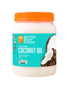 Aceite de Coco Orgánico Refinado BetterBody Foods 56 oz Multiusos