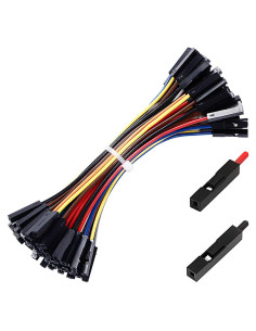 Cables de Salto Hembra a Hembra 10CM 100-Pack Hellotronics