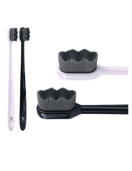 Cepillo de dientes extra suave Wimolek - 2 unidades con 20,000 cerdas