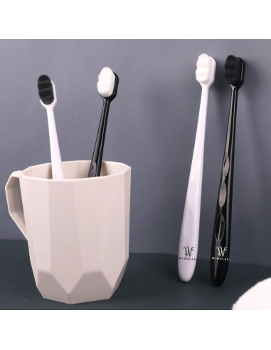 Cepillo de dientes extra suave Wimolek - 2 unidades con 20,000 cerdas