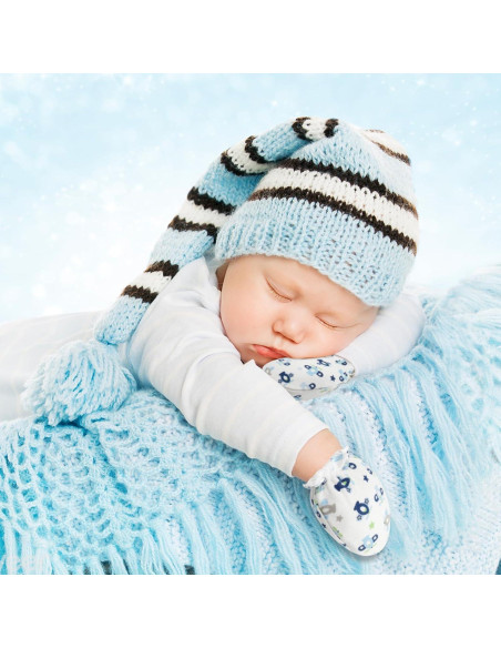 ONESING 32 Pares de Manoplas para Bebés 0-6 Meses Algodón