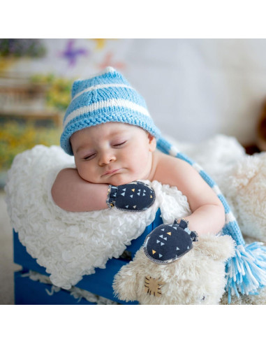 ONESING 32 Pares de Manoplas para Bebés 0-6 Meses Algodón