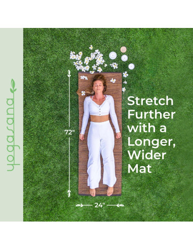 Alfombra de Yoga Orgánica Yogasana 183x61 cm Antideslizante