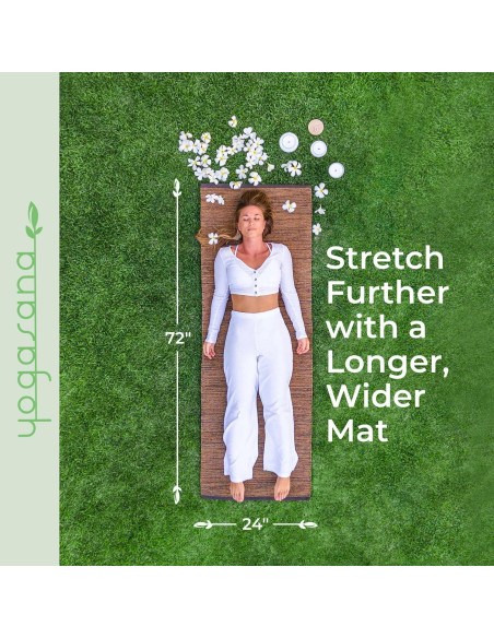 Alfombra de Yoga Orgánica Yogasana 183x61 cm Antideslizante