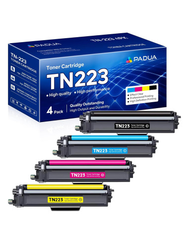 Cartucho de Tóner Compatible TN223 Padua - 4 Paquete