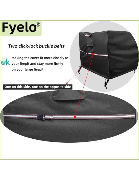 Cubierta Rectangular Fyelo 116 x 76 x 60 cm Impermeable