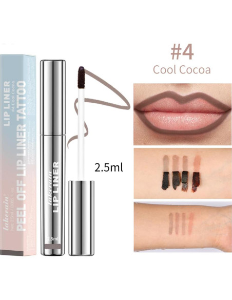 Tinte de Lápiz Labial Peel Off Lakerain 5ml Acabado Mate