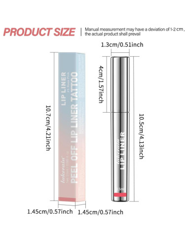 Tinte de Lápiz Labial Peel Off Lakerain 5ml Acabado Mate