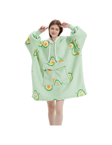 Sudadera Manta Qeils Sherpa Aguacate para Adultos