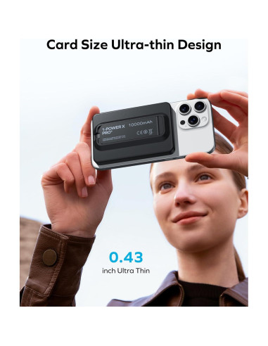 Batería Portátil Magnética MOMAX 5000mAh Carga Rápida 20W