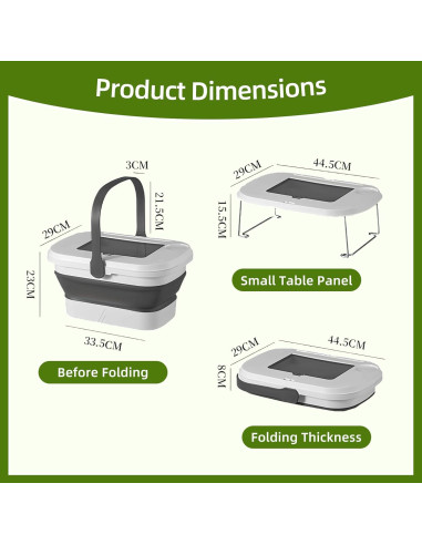 Cesta de Picnic Plegable 16L Verde SEEZENGREEN Impermeable