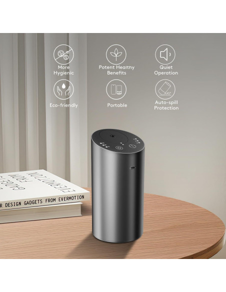 Difusor de Aceites Esenciales ColorSavvy Portátil Gris 20ml