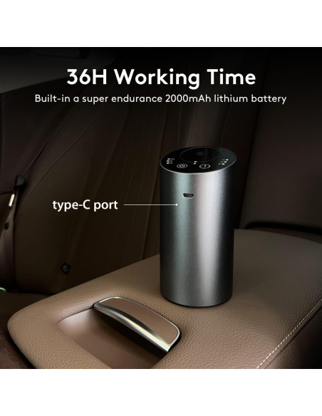 Difusor de Aceites Esenciales ColorSavvy Portátil Gris 20ml