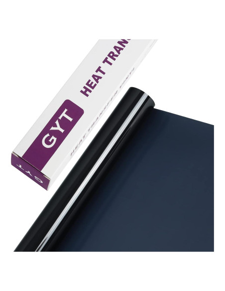 Rollos de Vinilo de Transferencia de Calor GYT 30.5x215 cm Negro
