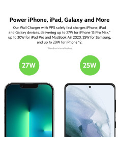 Cargador USB-C Belkin 30W Carga Rápida para iPhone y Samsung 2