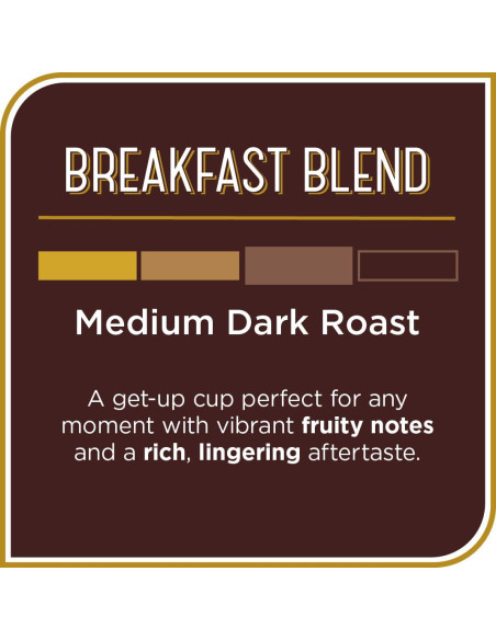 Café Mezcla de Desayuno Don Francisco - 12 Cápsulas K-Cup 100% Arábica